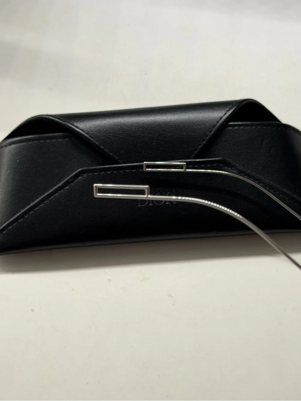 Dior Men’s Black Round Sunglasses with Silver Bridge